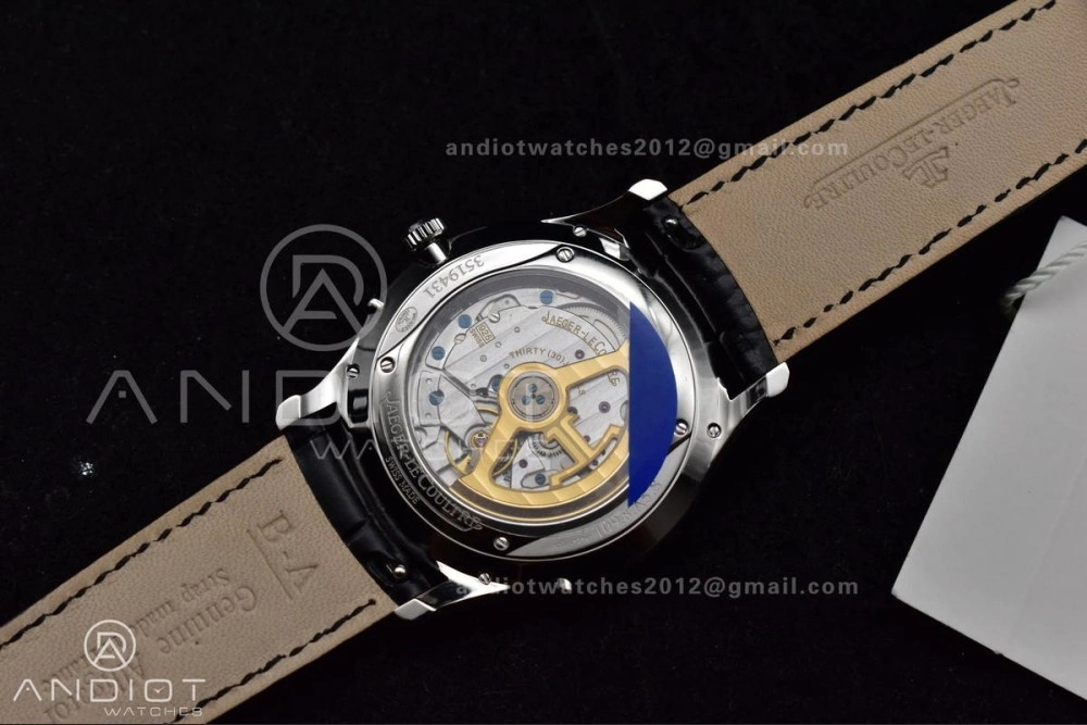 Master Ultra Thin Moon SS APSF 1:1 Best Edition Blue Dial on Black Leather Strap SA925 Super Clone