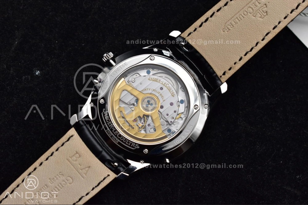 Master Ultra Thin Moon SS APSF 1:1 Best Edition Blue Dial on Black Leather Strap SA925 Super Clone