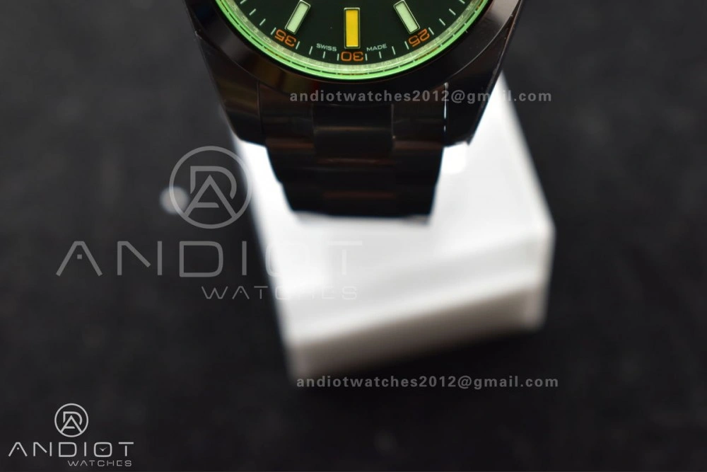 Milgauss 116400 GV Real Green Sapphire 904L SS VSF 1:1 Best Edition Black Dial on 904L SS Bracelet SA3131