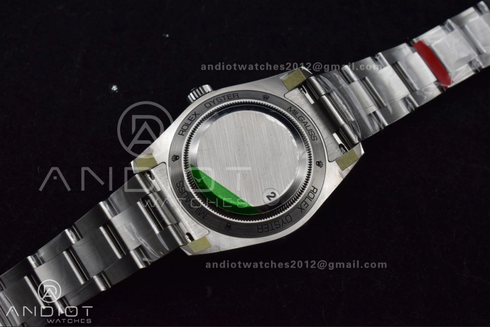Milgauss 116400 GV Real Green Sapphire 904L SS VSF 1:1 Best Edition Black Dial on 904L SS Bracelet SA3131