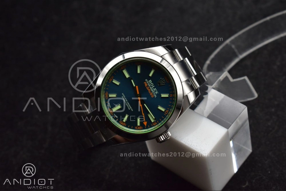 Milgauss 116400 GV VSF 1:1 Best Edition 904L Steel Blue Dial on SS Bracelet VS3131