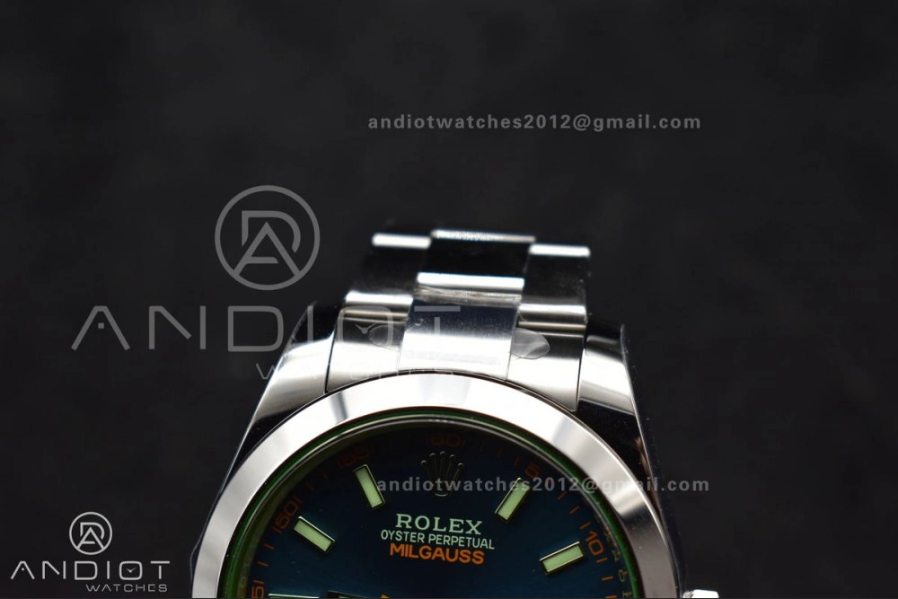 Milgauss 116400 GV VSF 1:1 Best Edition 904L Steel Blue Dial on SS Bracelet VS3131
