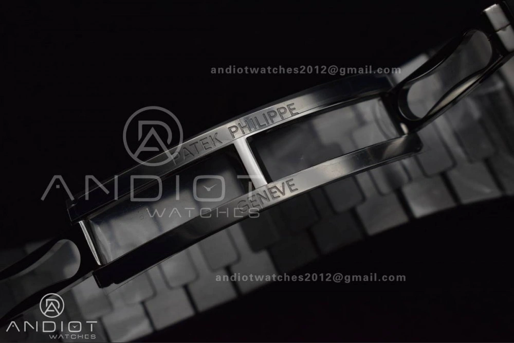 Nautilus 5711 1A 3KF 1:1 Best Edition Blue Textured Dial on SS Bracelet A324 Super Clone V2