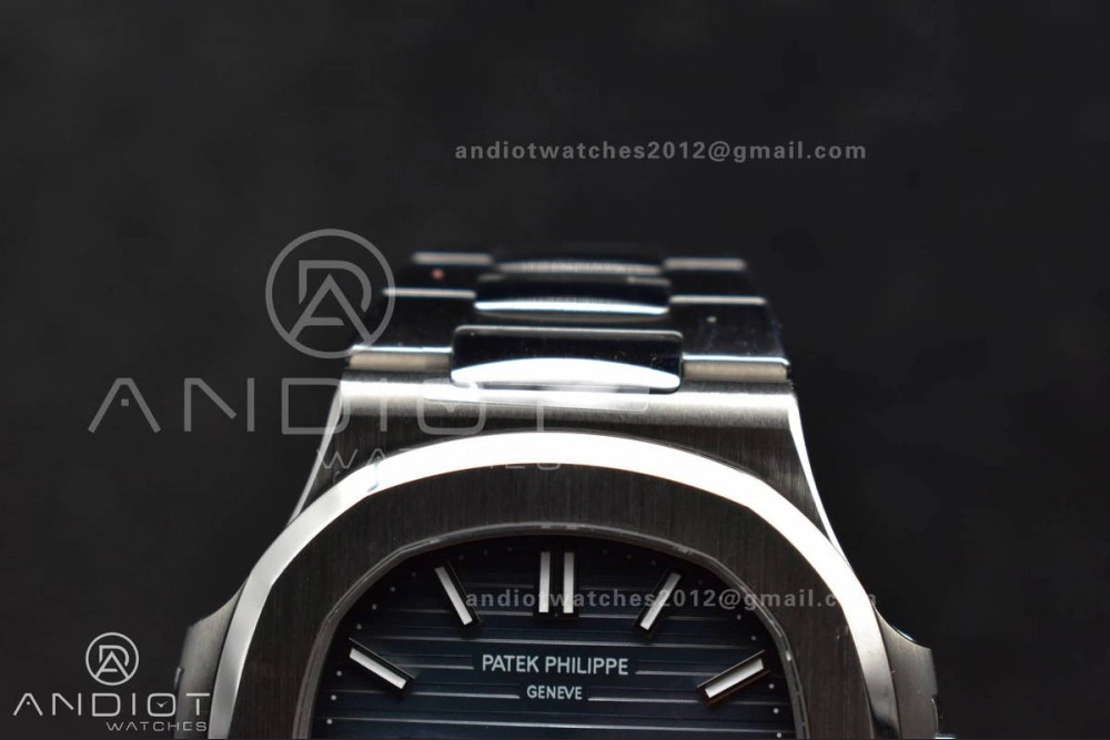 Nautilus 5711 1A 3KF 1:1 Best Edition Blue Textured Dial on SS Bracelet A324 Super Clone V2