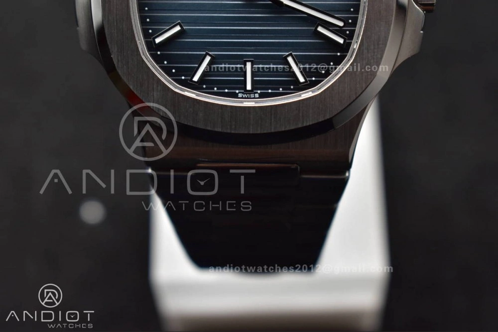 Nautilus 5711 1A 3KF 1:1 Best Edition Blue Textured Dial on SS Bracelet A324 Super Clone V2
