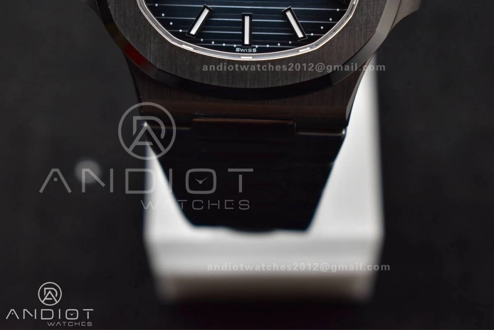 Nautilus 5711 1A 3KF 1:1 Best Edition Blue Textured Dial on SS Bracelet A324 Super Clone V2