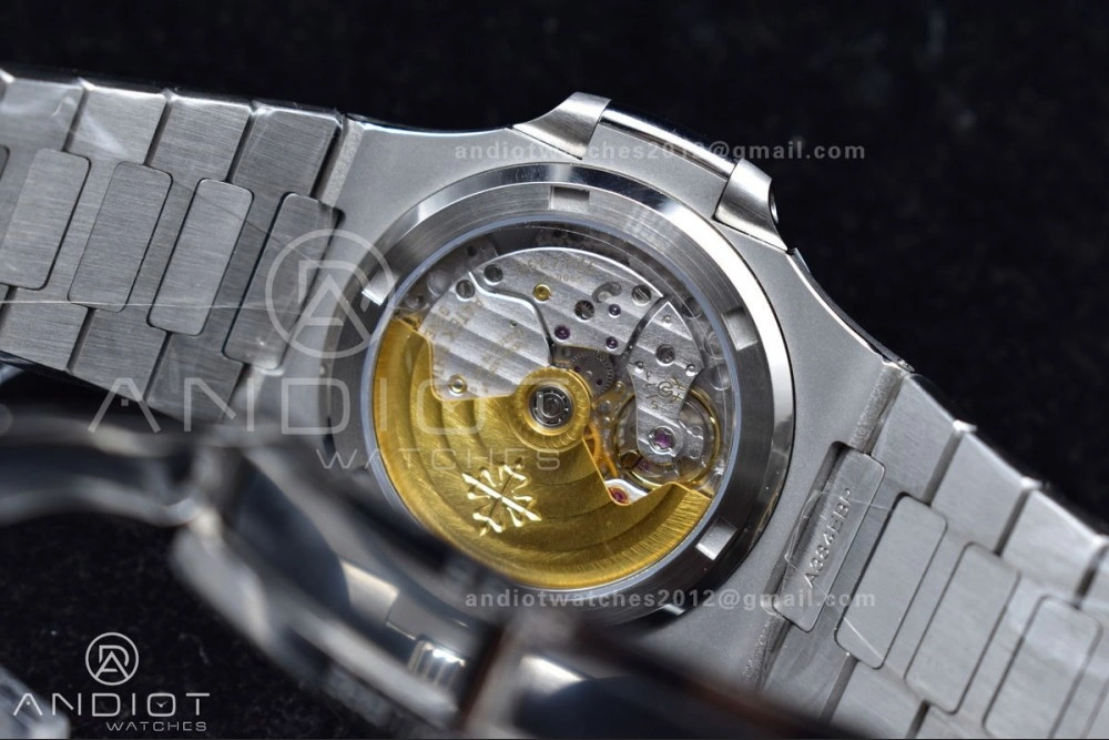 Nautilus 5711 1A 3KF 1:1 Best Edition Green Textured Dial On SS Bracelet A324 Super Clone V2