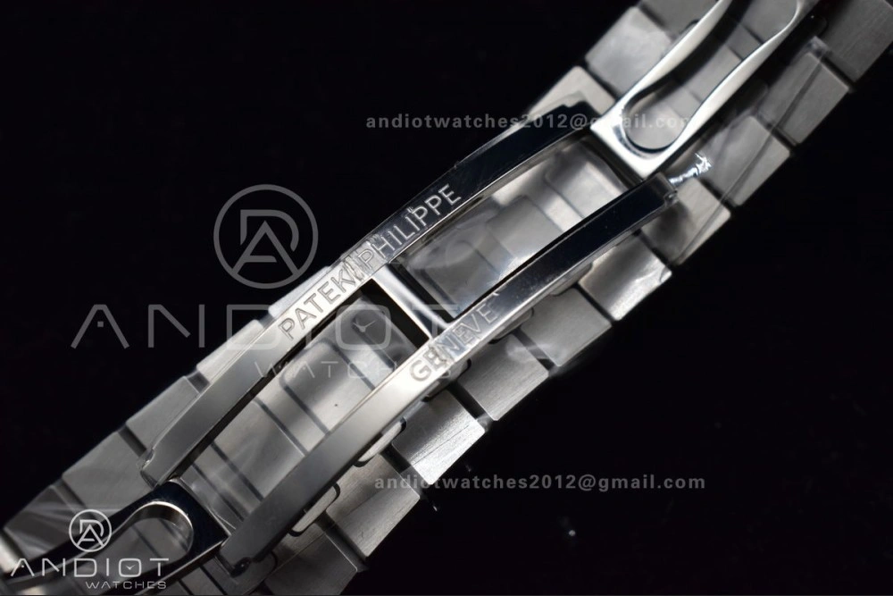 Nautilus 5711 1A 3KF 1:1 Best Edition Green Textured Dial On SS Bracelet A324 Super Clone V2