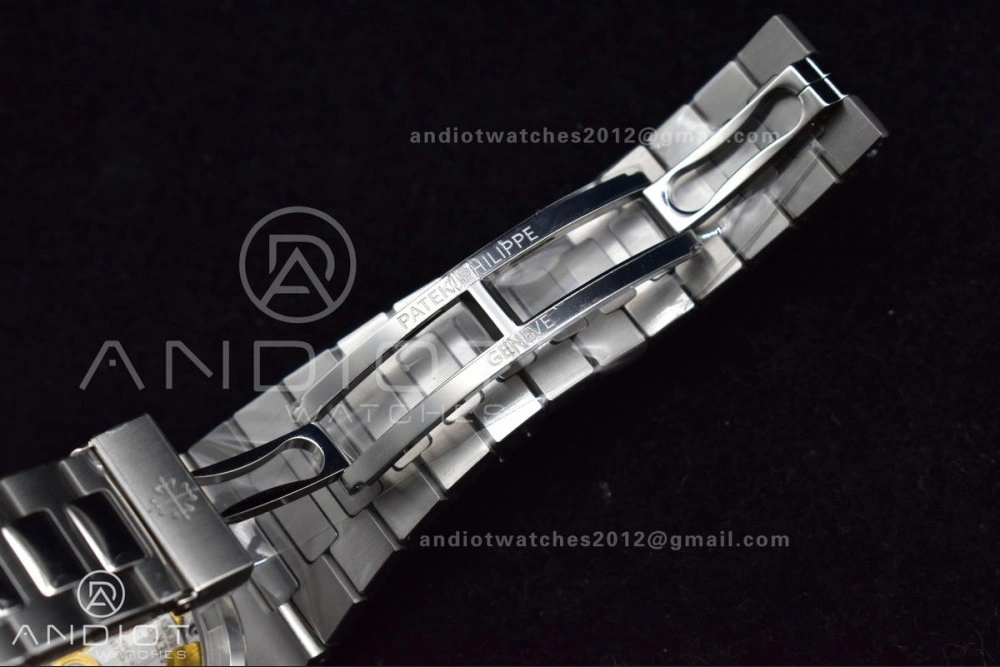 Nautilus 5711 1A 3KF 1:1 Best Edition Green Textured Dial On SS Bracelet A324 Super Clone V2