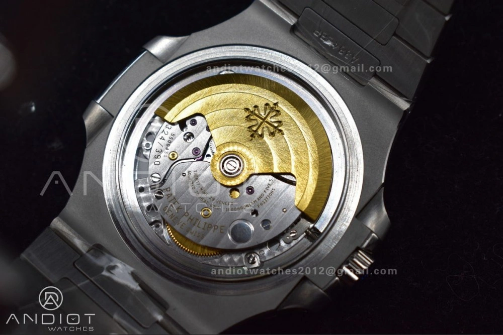 Nautilus 5711 1A 3KF 1:1 Best Edition Green Textured Dial On SS Bracelet A324 Super Clone V2