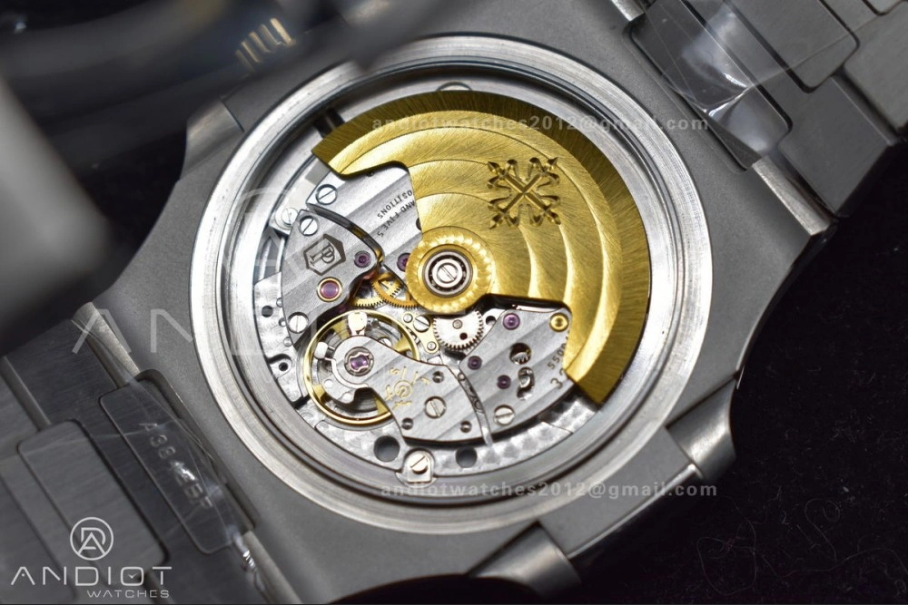 Nautilus 5711 1A 3KF 1:1 Best Edition Green Textured Dial On SS Bracelet A324 Super Clone V2