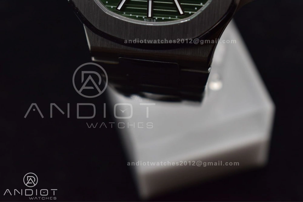 Nautilus 5711 1A 3KF 1:1 Best Edition Green Textured Dial On SS Bracelet A324 Super Clone V2