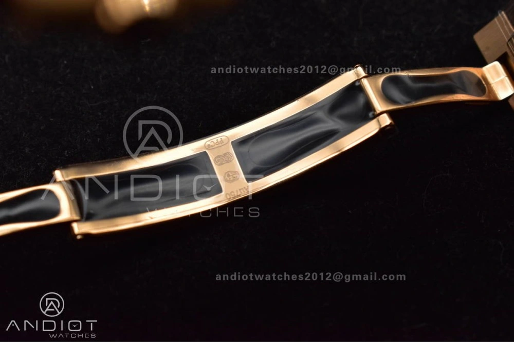 Nautilus 5711 1R RG 3KF 1:1 Best Edition Brown Textured Dial on RG Bracelet A324 Super Clone V2