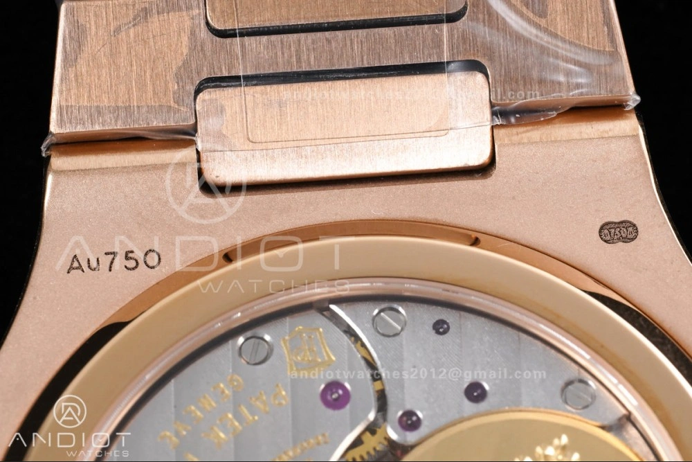 Nautilus 5712 RG PPF 1:1 Best Edition Brown Dial on RG Bracelet A240 Super Clone V4