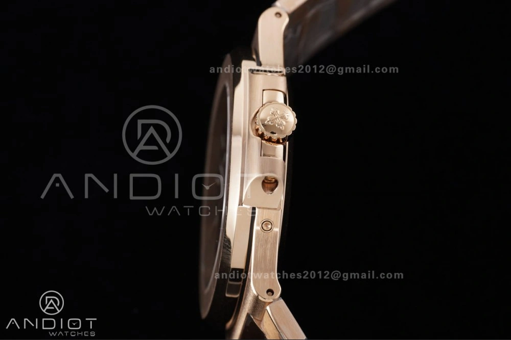 Nautilus 5712 RG PPF 1:1 Best Edition Brown Dial on RG Bracelet A240 Super Clone V4
