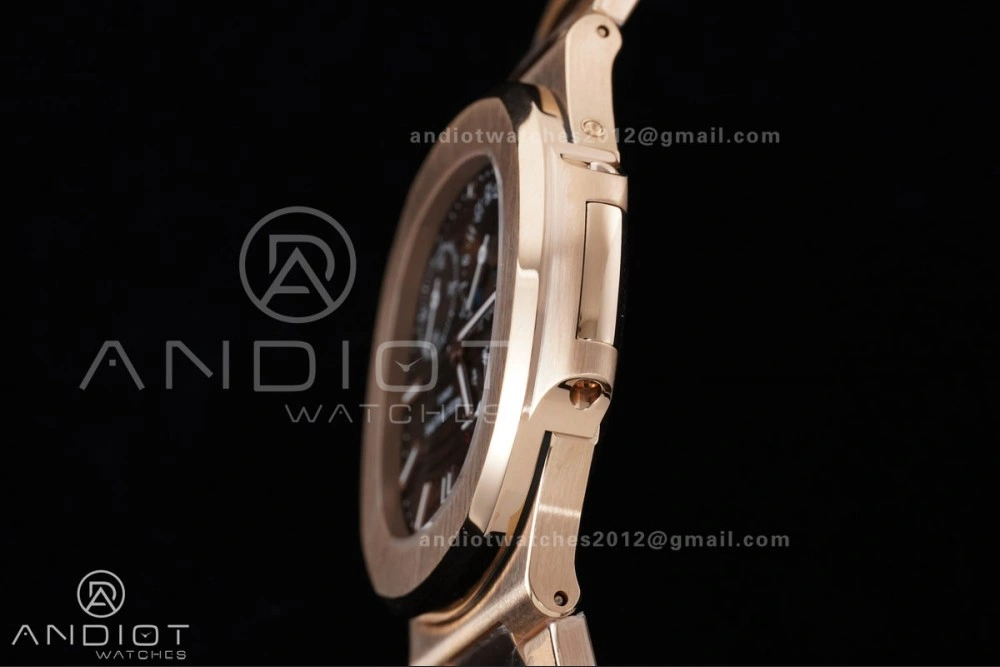 Nautilus 5712 RG PPF 1:1 Best Edition Brown Dial on RG Bracelet A240 Super Clone V4