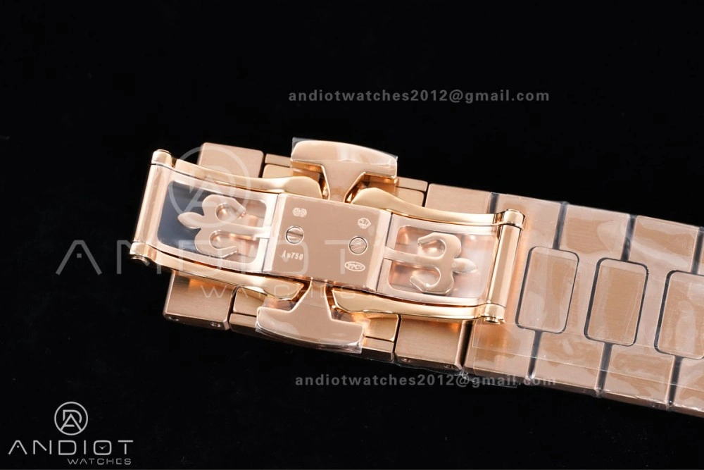 Nautilus 5712 RG PPF 1:1 Best Edition Brown Dial on RG Bracelet A240 Super Clone V4