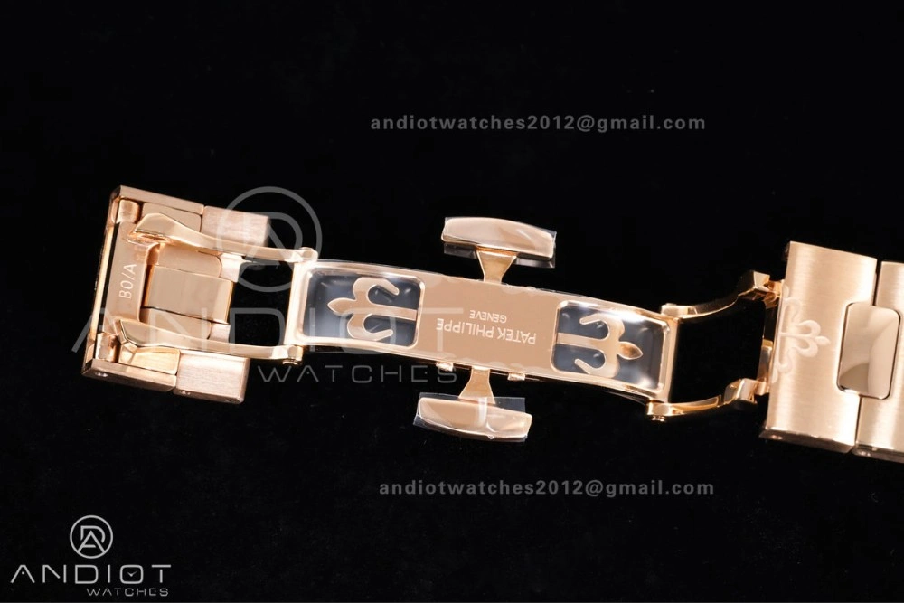 Nautilus 5712 RG PPF 1:1 Best Edition Brown Dial on RG Bracelet A240 Super Clone V4