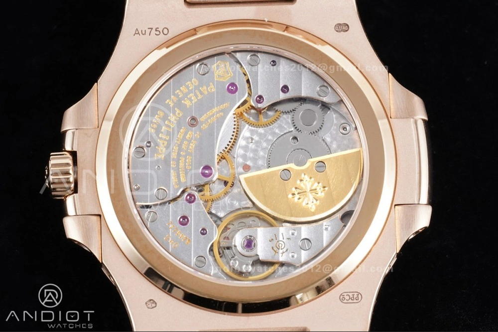 Nautilus 5712 RG PPF 1:1 Best Edition Brown Dial on RG Bracelet A240 Super Clone V4