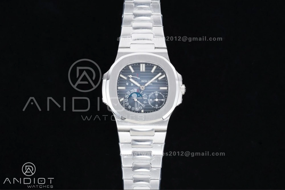 Nautilus 5712 SS PPF 1:1 Best Edition Blue Dial on SS Bracelet PPF240 Super Clone V4