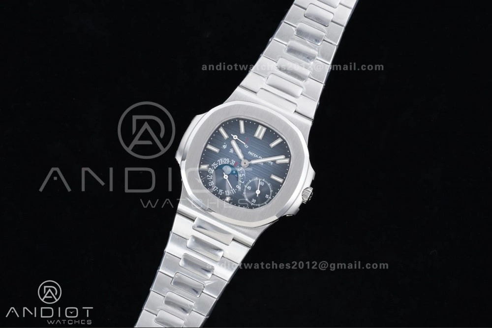 Nautilus 5712 SS PPF 1:1 Best Edition Blue Dial on SS Bracelet PPF240 Super Clone V4