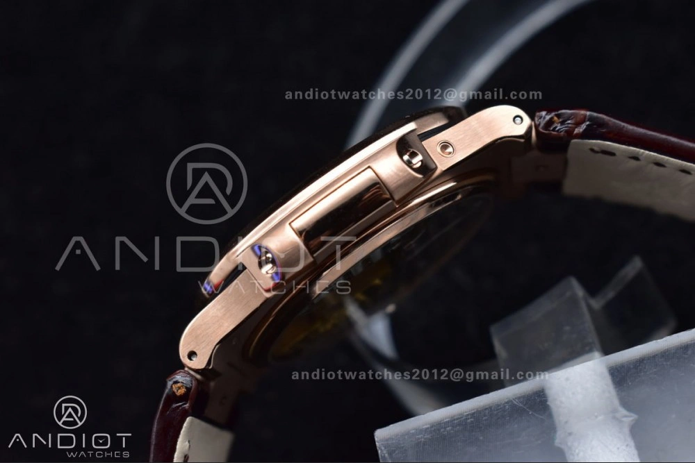 Nautilus 5712 SS RG GRF Best Edition Gray Dial on Brown Croco Strap A23J