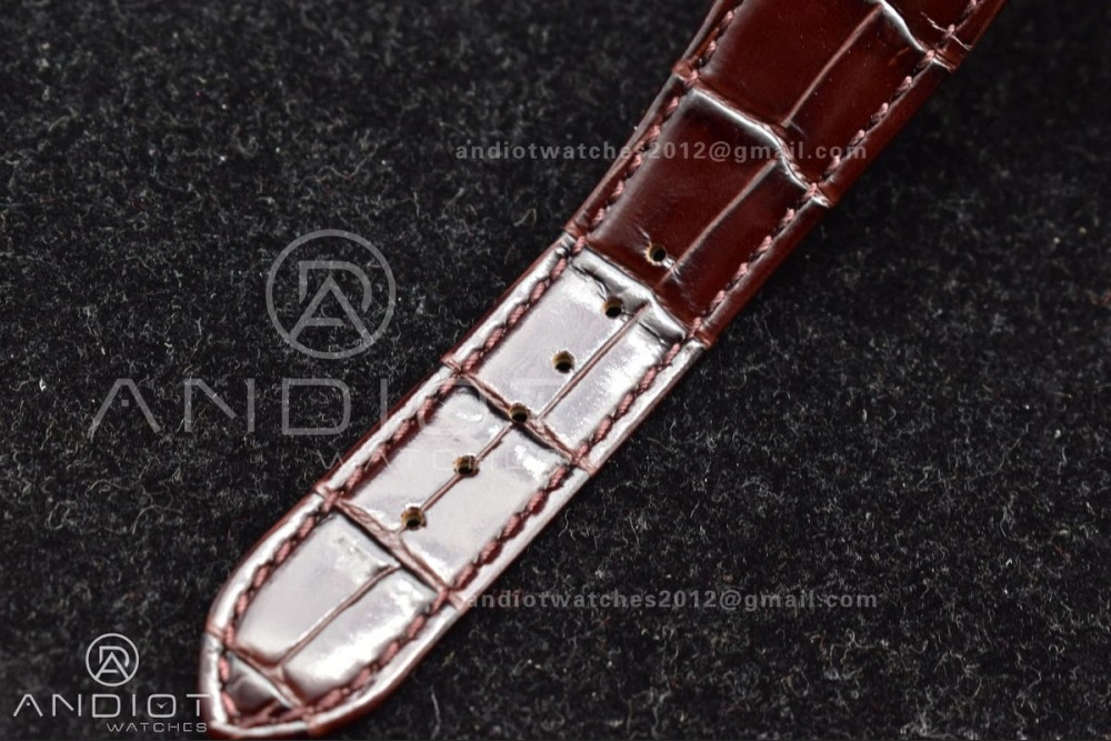 Nautilus 5712 SS RG GRF Best Edition Gray Dial on Brown Croco Strap A23J