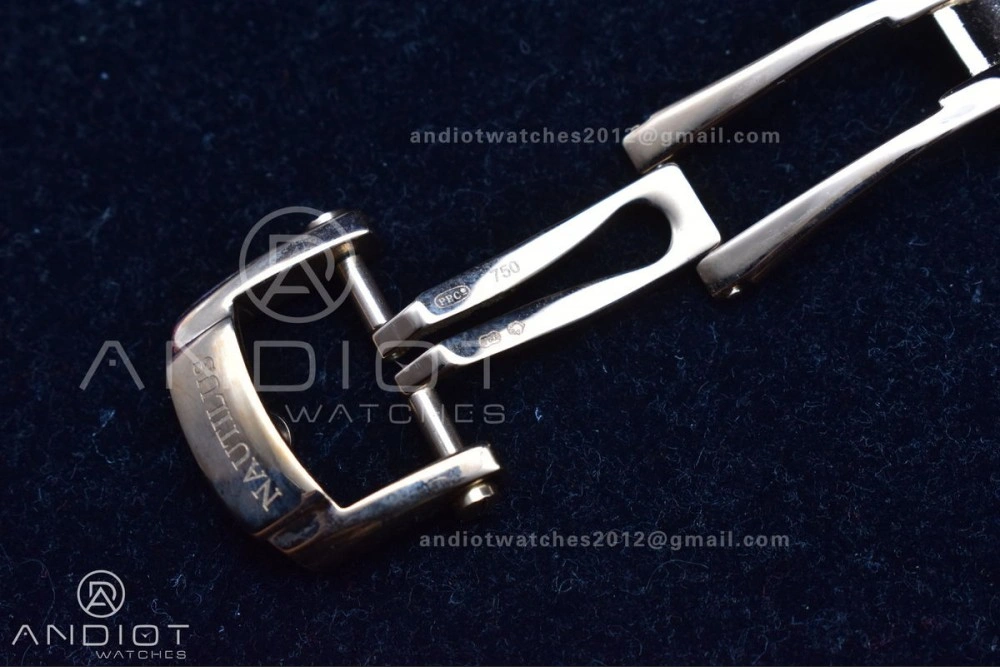 Nautilus 5712 SS RG GRF Best Edition Gray Dial on Brown Croco Strap A23J