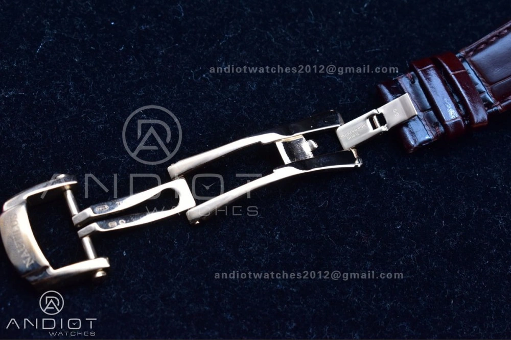 Nautilus 5712 SS RG GRF Best Edition Gray Dial on Brown Croco Strap A23J