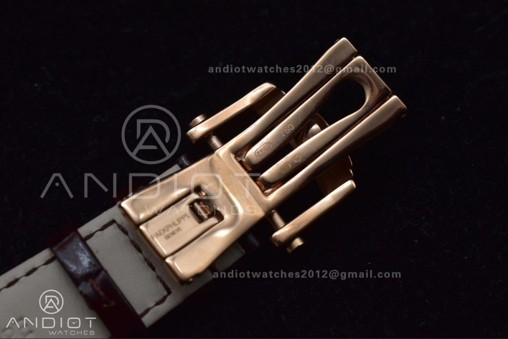 Nautilus 5712 SS RG GRF Best Edition Gray Dial on Brown Croco Strap A23J