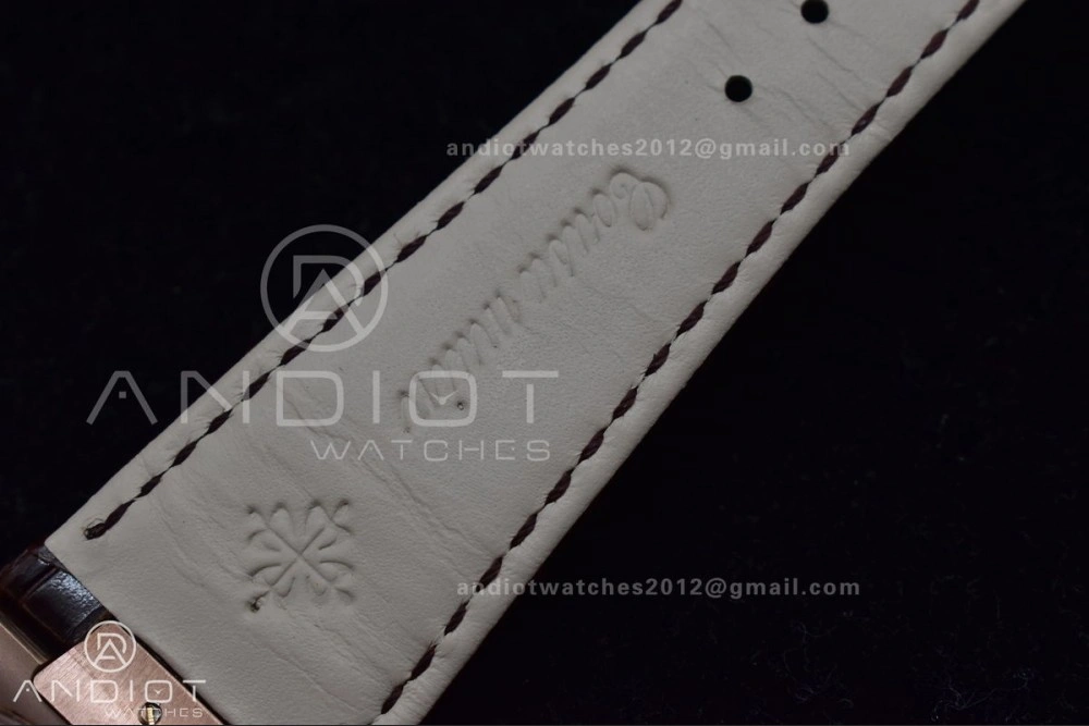 Nautilus 5712 SS RG GRF Best Edition Gray Dial on Brown Croco Strap A23J