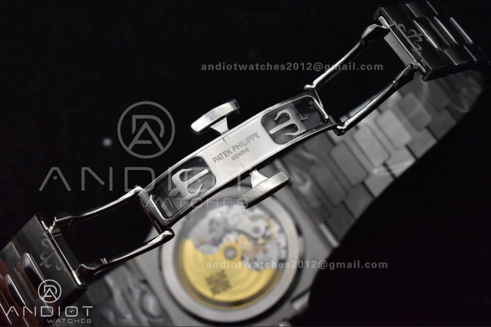 Nautilus 5811 1A 3KF 1:1 Best Edition Blue Textured Dial on SS Bracelet A330 Super Clone