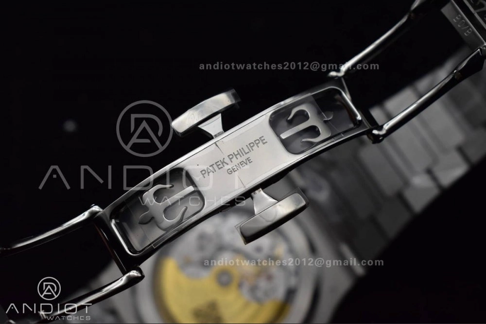 Nautilus 5811 1A 3KF 1:1 Best Edition Blue Textured Dial on SS Bracelet A330 Super Clone