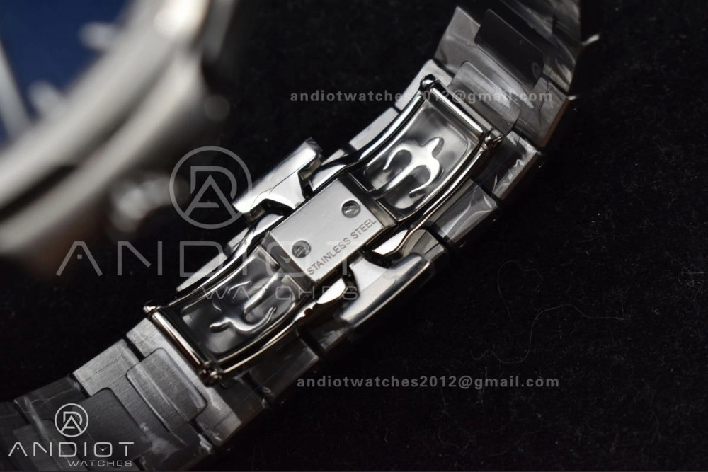 Nautilus 7118 3KF 1:1 Best Edition Blue Textured Dial on SS Bracelet A324 Super Clone V2