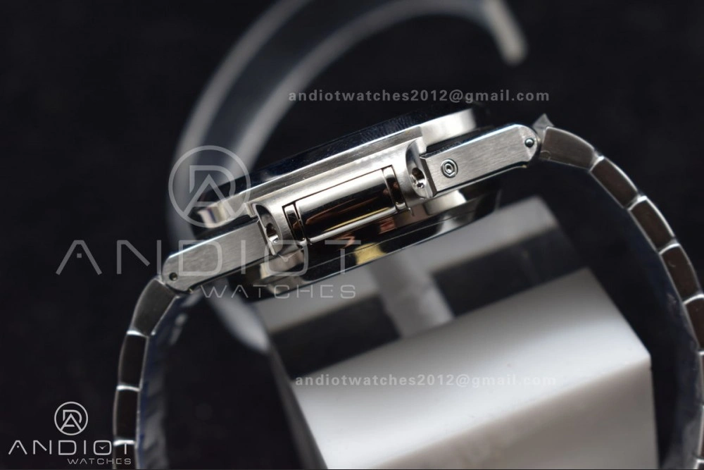 Nautilus Chrono Date 5980 SS SS Wht Stk PPF A7750 Mod