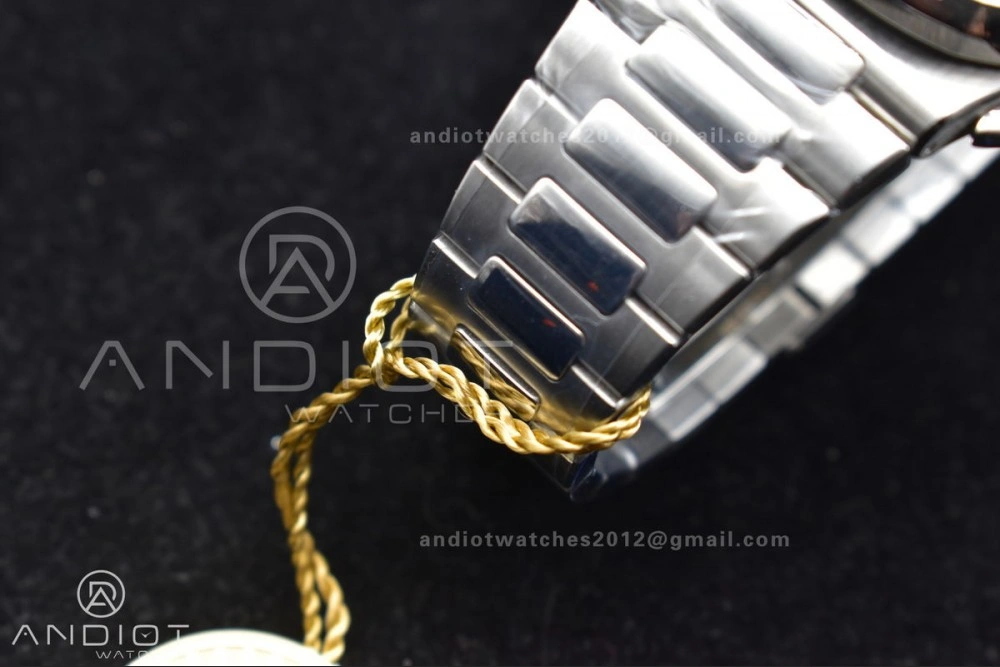 Nautilus Chrono Date 5980 SS SS Wht Stk PPF A7750 Mod