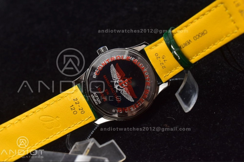 Navitimer  41mm TF 1:1 Best Edition Green Dial on Leather A2824