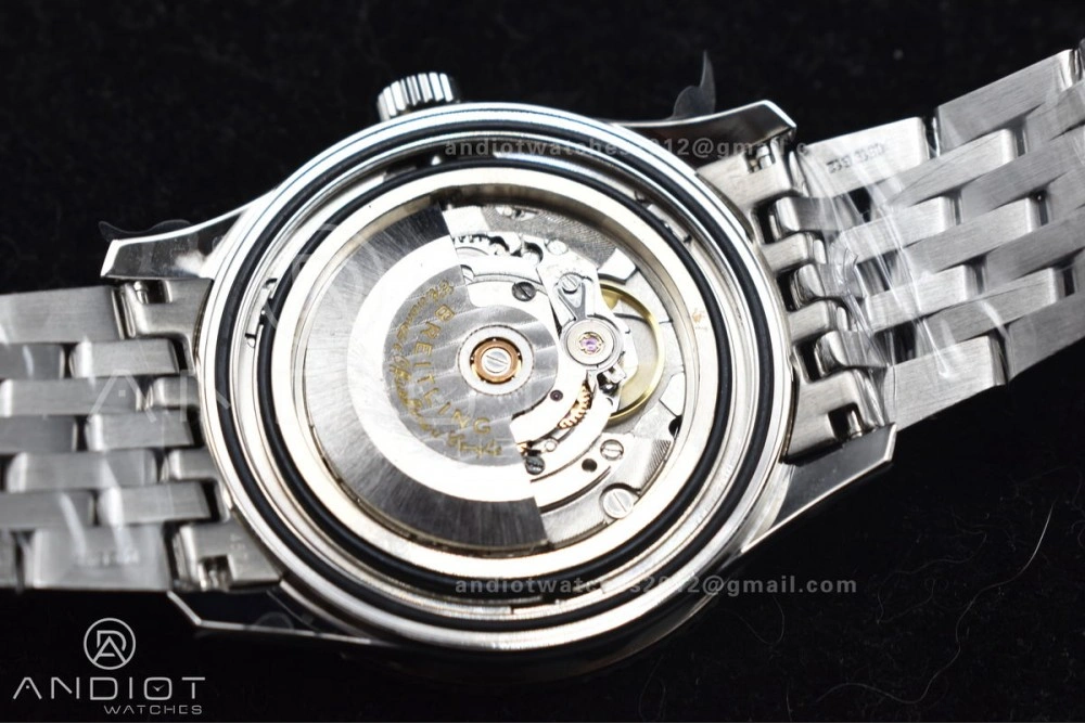 Navitimer 1 SS V7F 1:1 Best Edition RG Bezel White Dial on SS Bracelet A2824