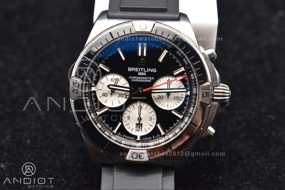 Navitimer B01 Chrono 43mm 1:1 Best Version SS LE L-Black Wht BLS A7750