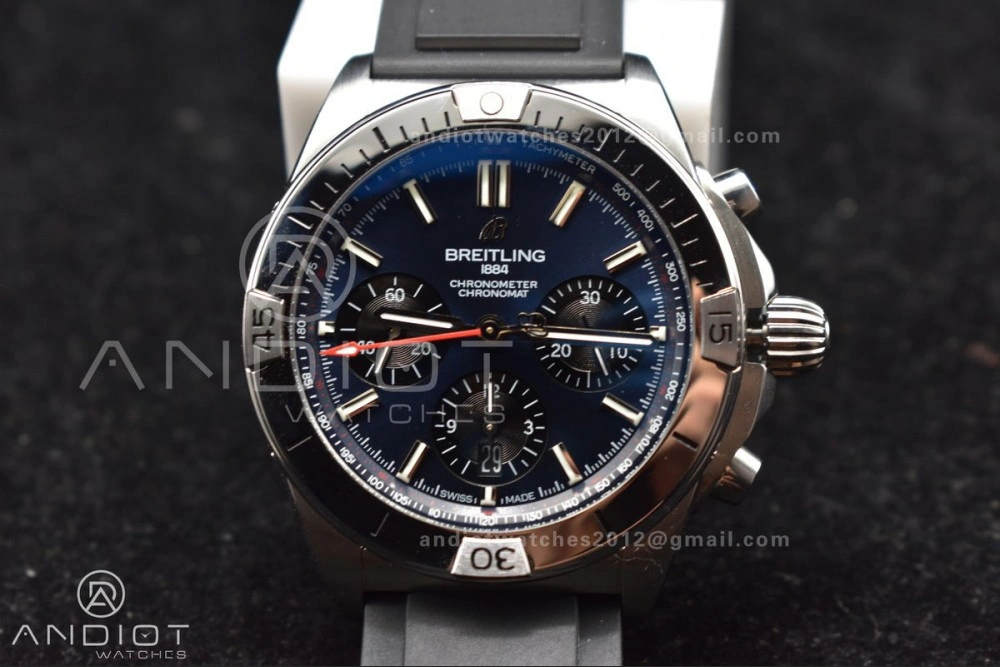 Navitimer B01 Chrono 43mm 1:1 Best Version SS LE L-Blue Blk BLS A7750