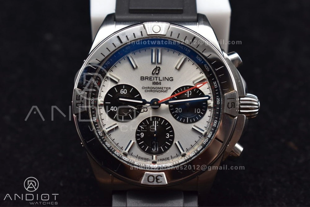 Navitimer B01 Chrono 43mm 1:1 Best Version SS LE L-Silver Blk BLS A7750