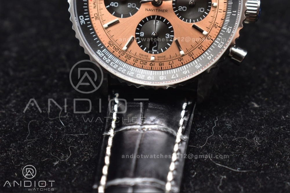 Navitimer Chrono 43mm 1:1 Best Version SS LE L-Orange Blk BLS A7750
