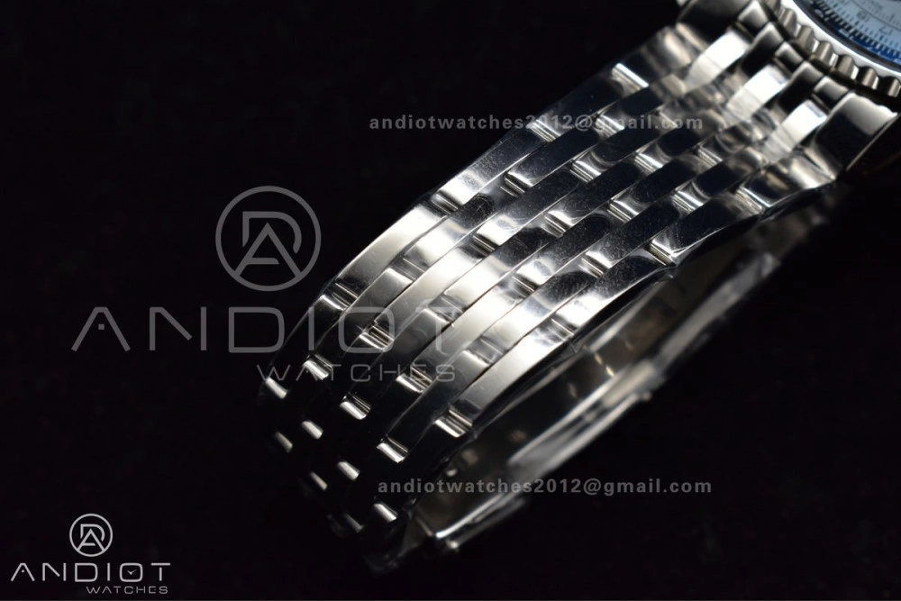 Navitimer SS 43mm BLS 1:1 Best Edition Blue Dial on SS Bracelet A7750