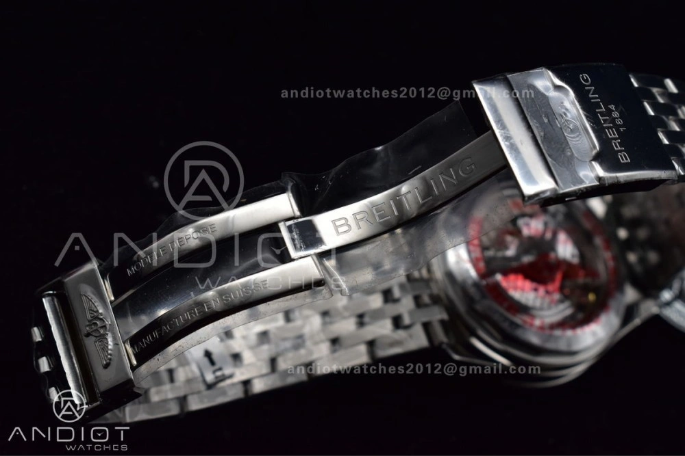 Navitimer SS 43mm BLS 1:1 Best Edition Blue Dial on SS Bracelet A7750