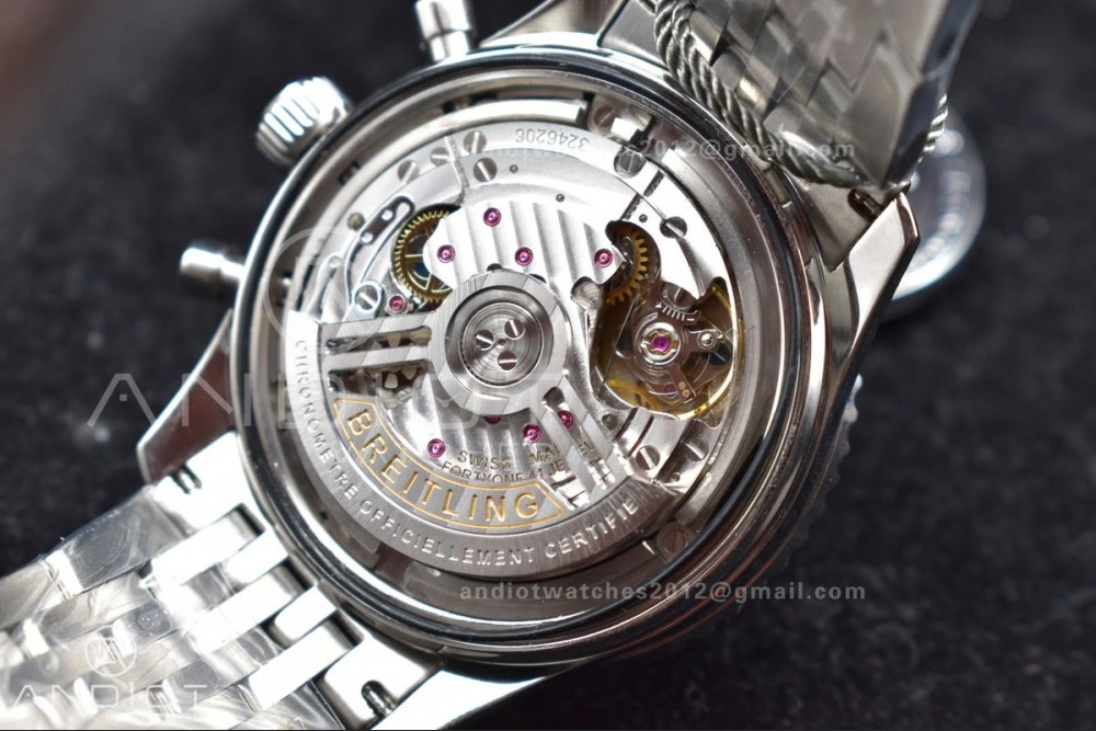 Navitimer SS 43mm BLS 1:1 Best Edition Blue Dial on SS Bracelet A7750