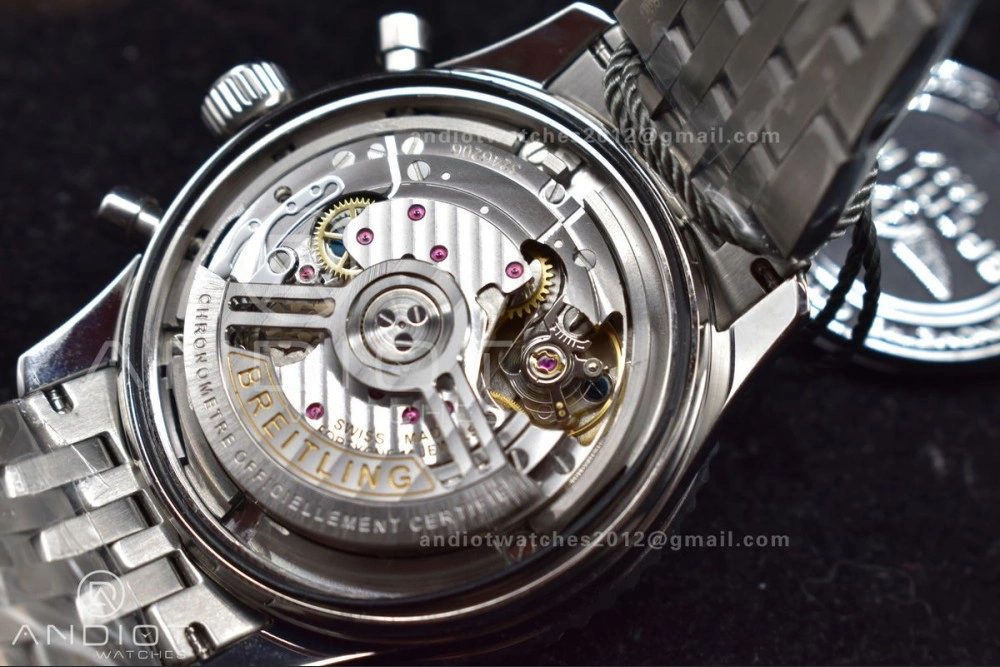 Navitimer SS 43mm BLS 1:1 Best Edition Blue Dial on SS Bracelet A7750