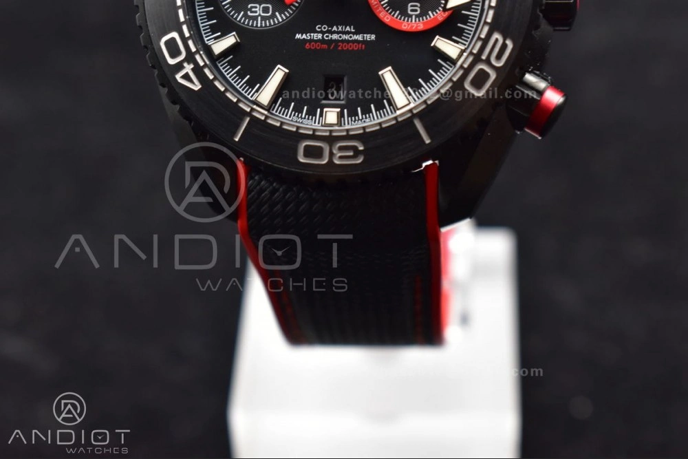 OM Factory Best Edition Omega Planet Ocean Chronograph with Functional 3:00 Subdial Counter Volvo Ocean 2017 2018 Race Deep Black Edition