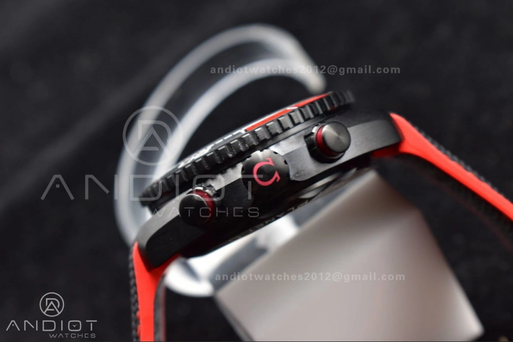 OM Factory Best Edition Omega Planet Ocean Chronograph with Functional 3:00 Subdial Counter Volvo Ocean 2017 2018 Race Deep Black Edition