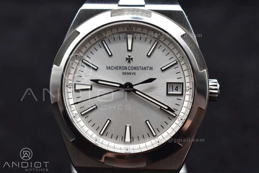 Overseas 4500V SS ZF 1:1 Best Edition Silver Dial on SS Bracelet A5100