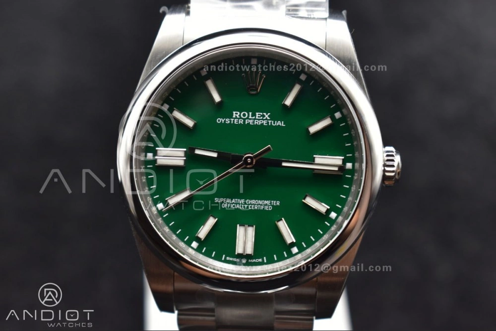 Oyster Perpetual 124300 41mm Clean 1:1 Best Edition 904L Steel Green Dial VR3230